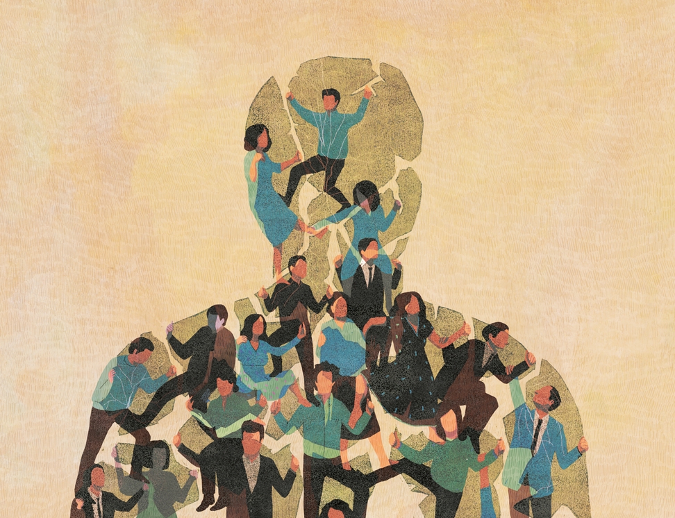 yasmine gateau, illustration, editorial illustration, le monde, vivre ensemble, forum du cese