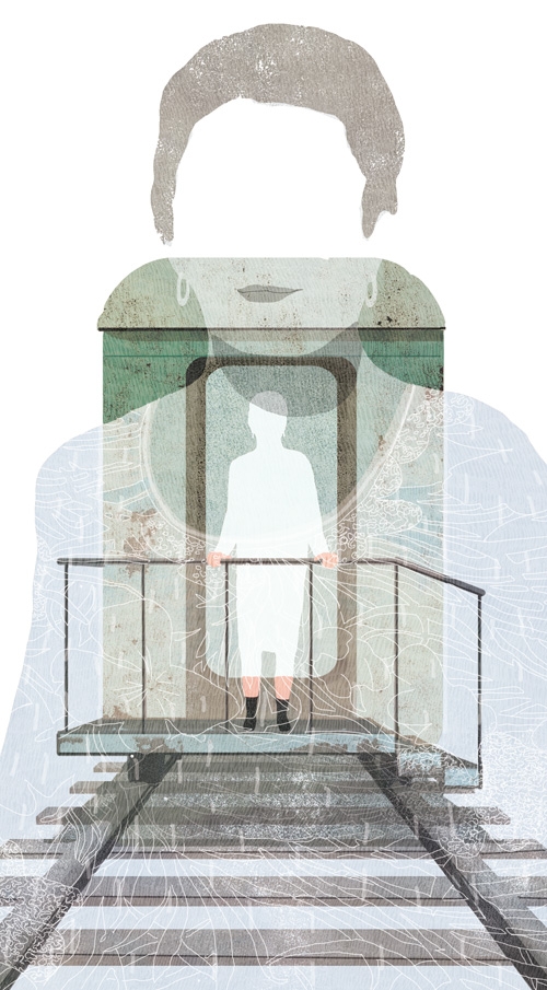 yasmine gateau, illustration, editorial illustration, le monde, le dernier voyage, suicide assistée,