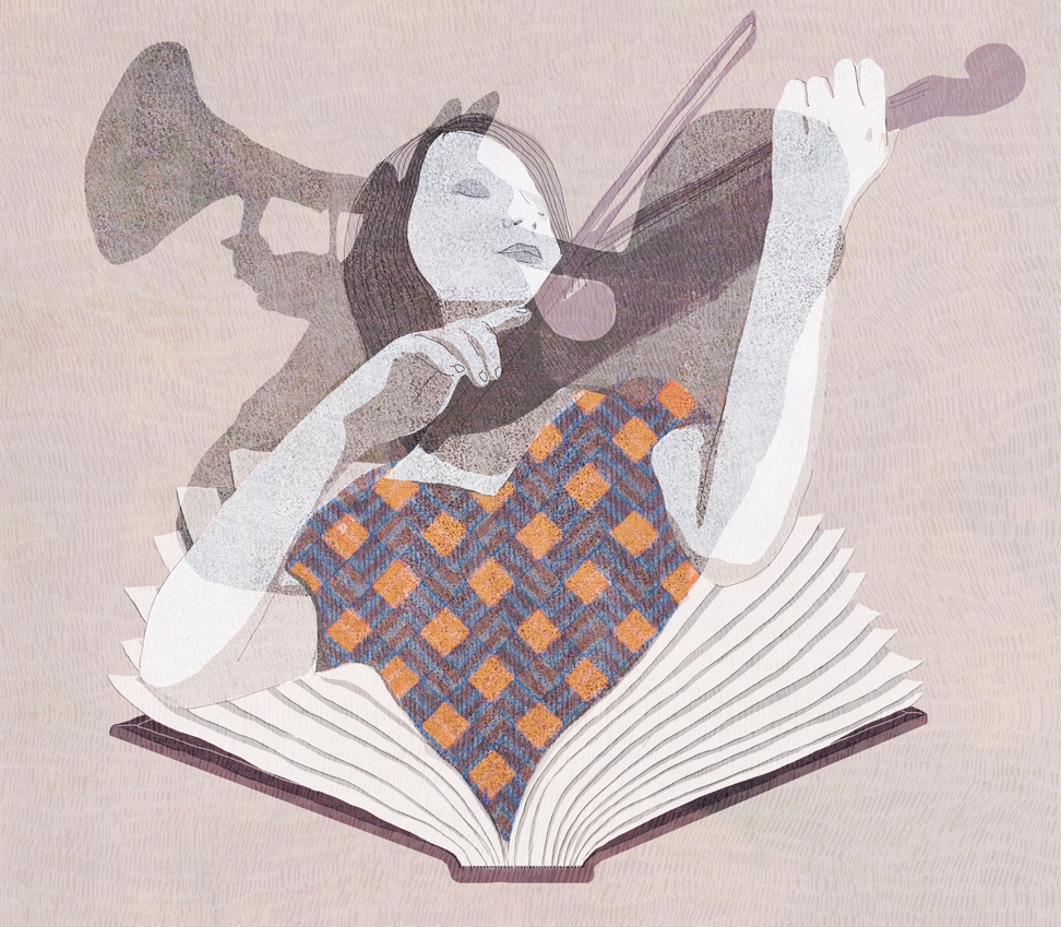 yasmine gateau, illustration, editorial illustration, le monde des livres, en avant la musique, music, musique, musiciens