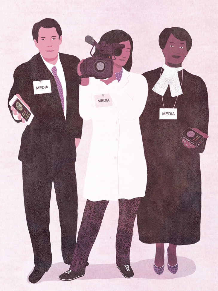 yasmine gateau, illustration, editorial illustration, u of t, media, journalists, education, breaking news