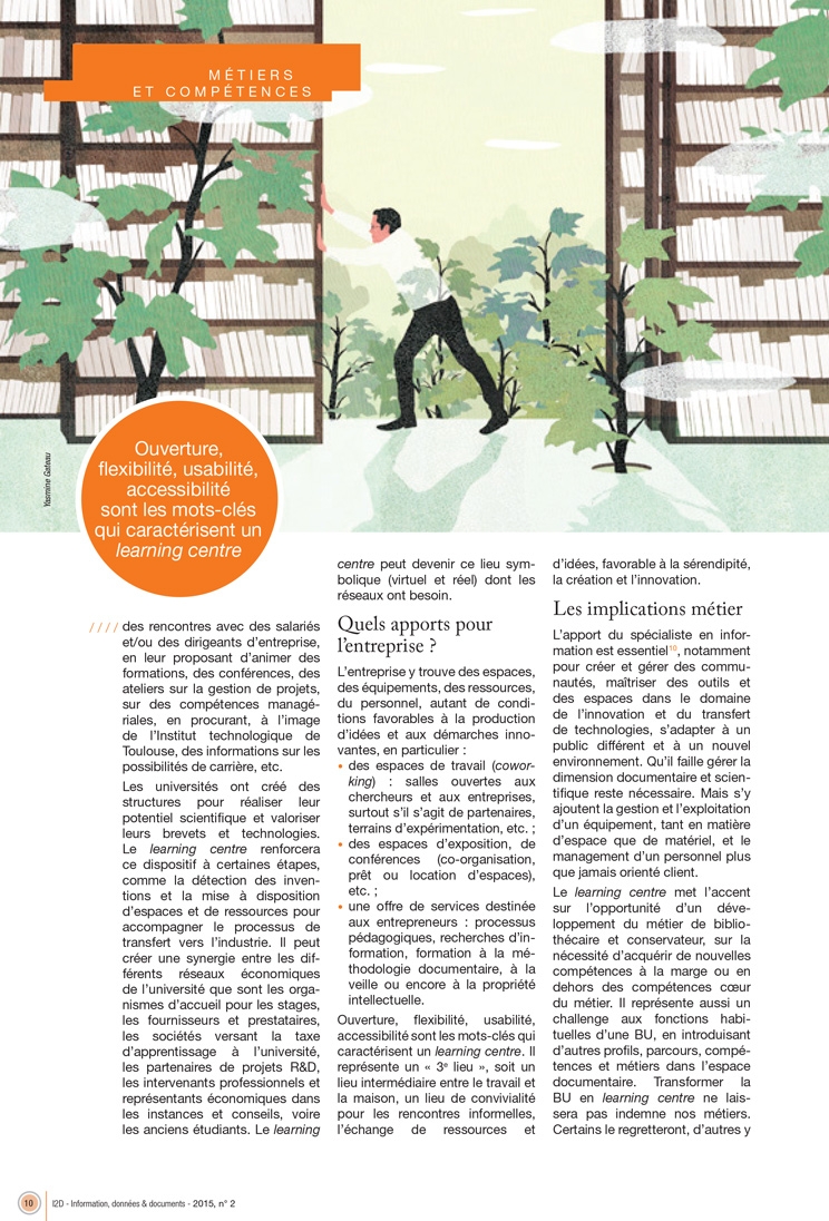 yasmine gateau, illustration, I2D, editorial illustration, learning centre