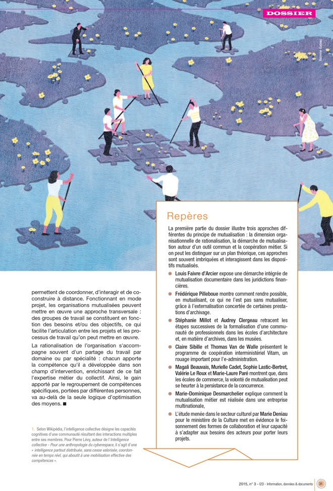 yasmine gateau, illustration, I2D, mutualisations, editorial illustration, water, rivière, river, puzzle
