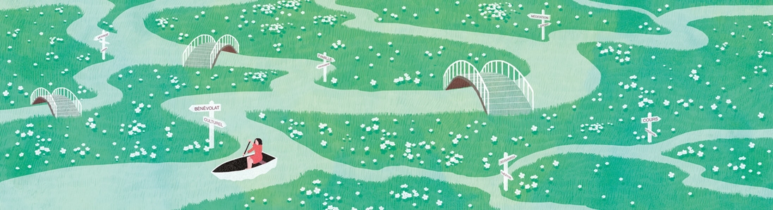 yasmine gateau, illustration, notre temps psycho, editorial illustration