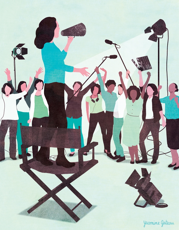 yasmine gateau, illustration, variety, editorial illustration, power of women, hollywood, cinema