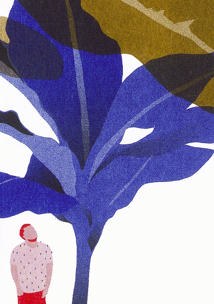 yasmine gateau, illustration, palms, palmiers, risopresto, riso printing, presto editions