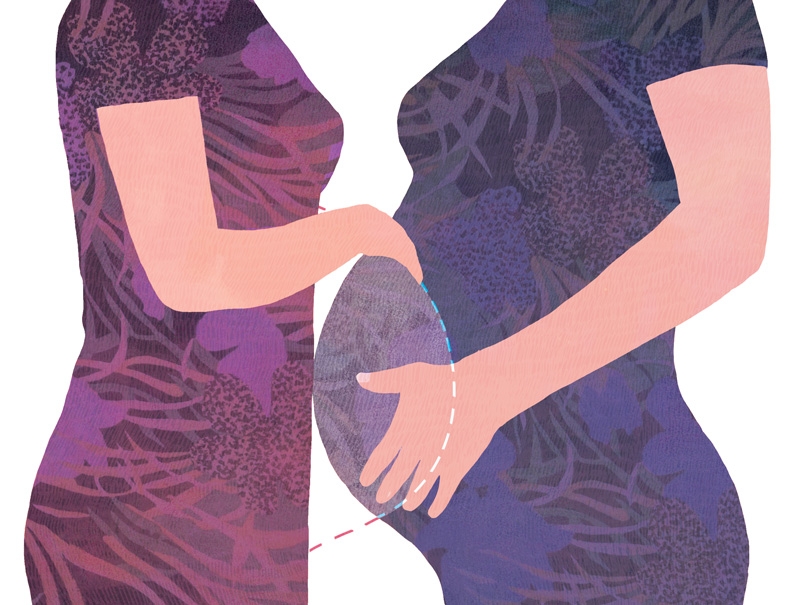 le monde, illustration, yasmine gateau, soeurs, couffin, gpa