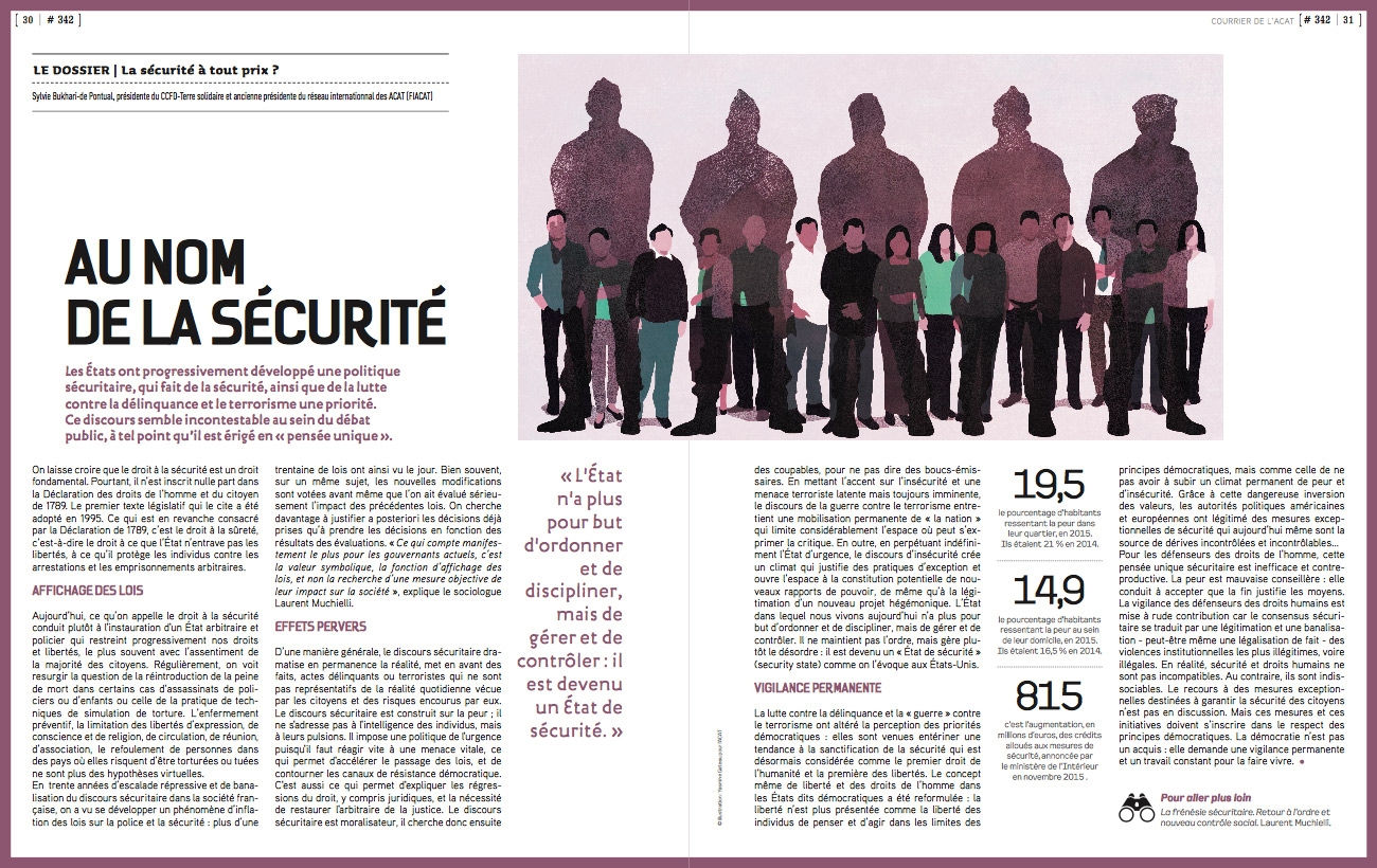 yasmine gateau, illustration, acat, ong, sécurité