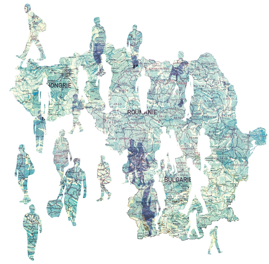 yasmine gateau, illustration, le monde, europe, baltes, cartographie