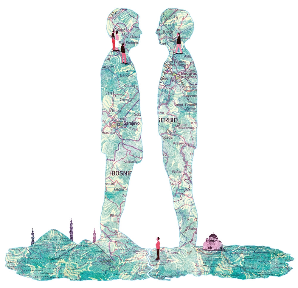 yasmine gateau, illustration, le monde, europe, baltes, cartographie